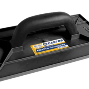 DESEMPENADEIRA CORRUGADA PVC 18X30 PRETA CASTOR