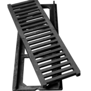 GRELHA C/ SUPORTE PVC MODULADA CINZA15X50